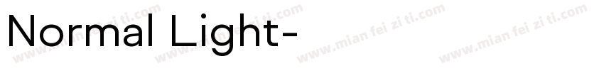Normal Light字体转换